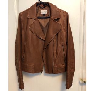 Faux Leather Moto Jacket